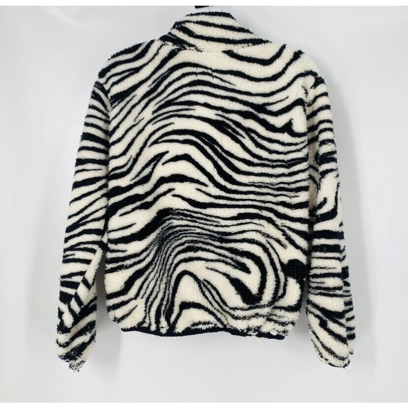 Plush x Revolve Teddy Sherpa Fleece Jacket S to L Animal Print Retro Glam Rock - Picture 7 of 11